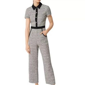 Maje tweed jumpsuit - size 36 - size small - NWT